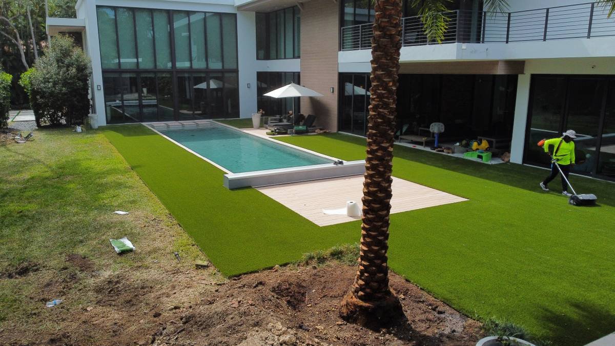 pool deck installation on concrete pool deck turf installation pool artificial grass installation