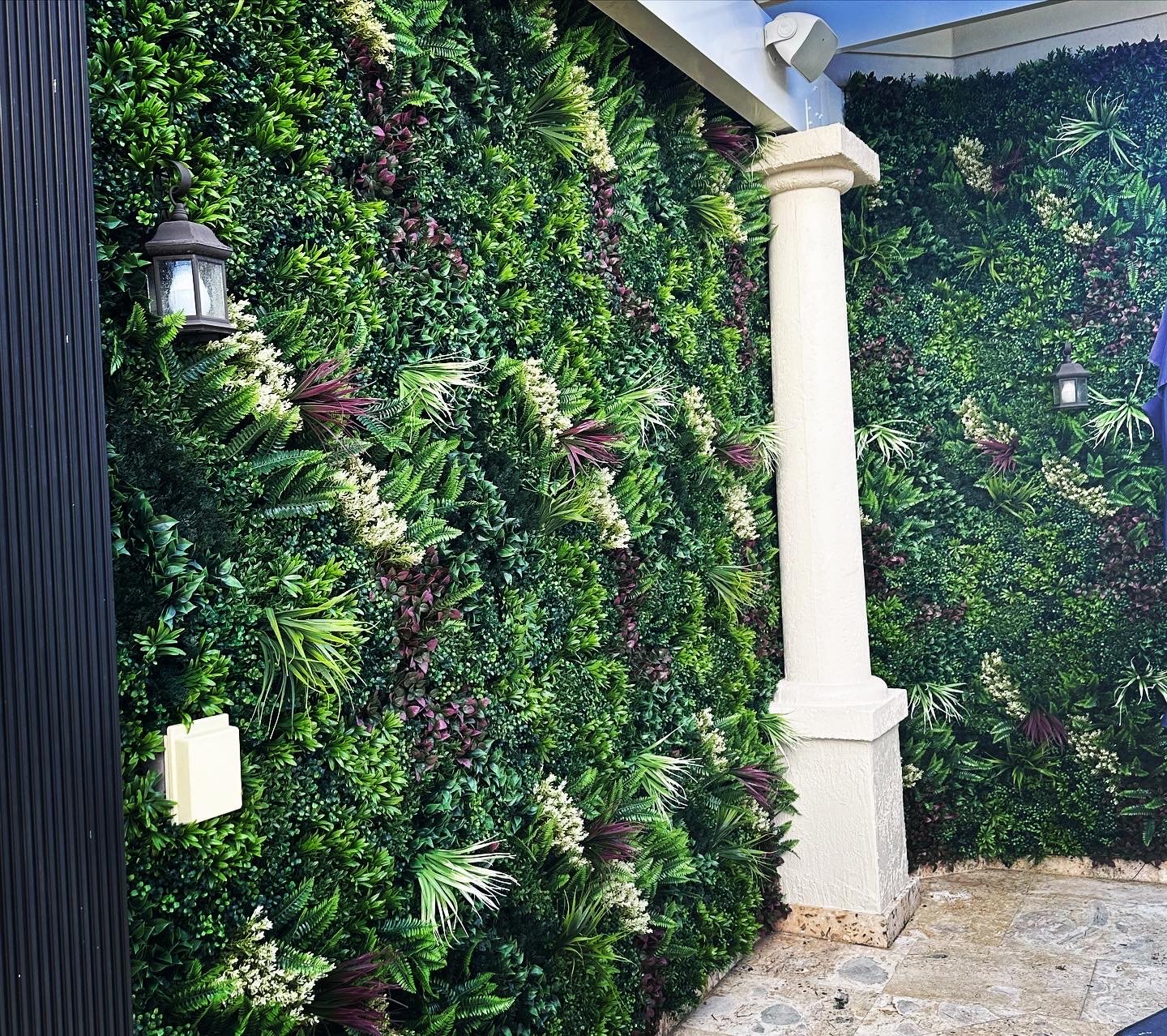 artificial living wall installation artificial ivy wall installation boxwood clover decorative green wall artificial plant wall installation