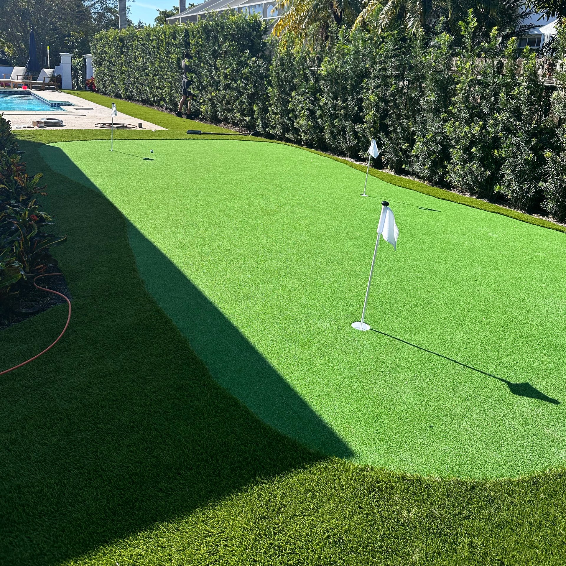 golf turf putting green installation golf turf installation